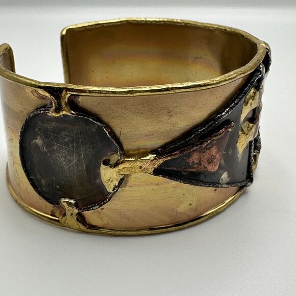 Creative Copper Handmade Copper Bangle Bracelet Artisan Abstract - Picture 6 of 6